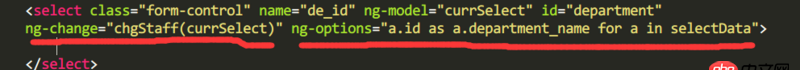 javascript - ng-options 設置默認選項，不是設置第一個哦，看清楚了！