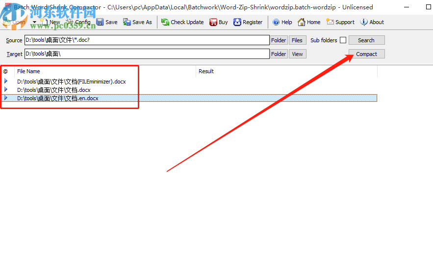 Batch Word Shrink Compactor批量壓縮Word文件的方法