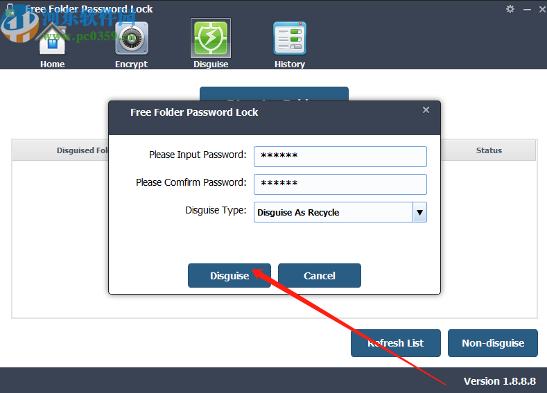 使用Free Folder Password Lock隱藏文件夾的方法步驟