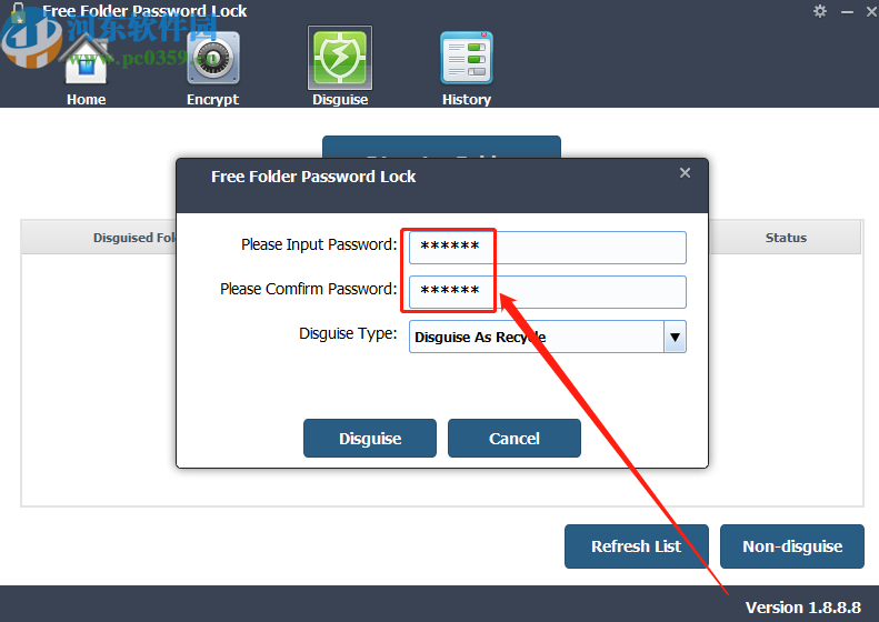 使用Free Folder Password Lock隱藏文件夾的方法步驟