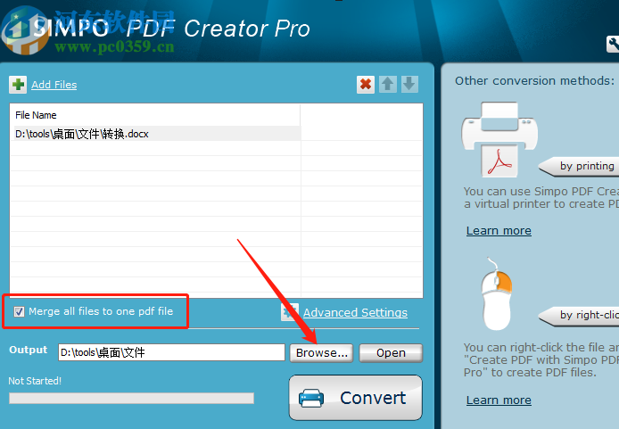 Simpo PDF Creator Pro將Word轉換成PDF的方法