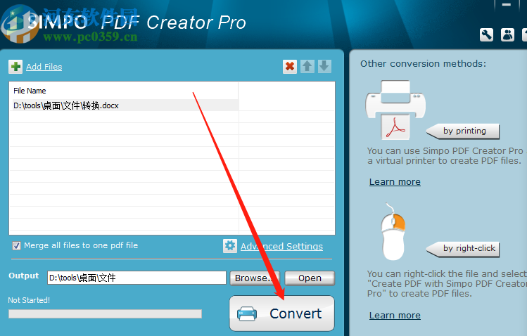 Simpo PDF Creator Pro將Word轉換成PDF的方法