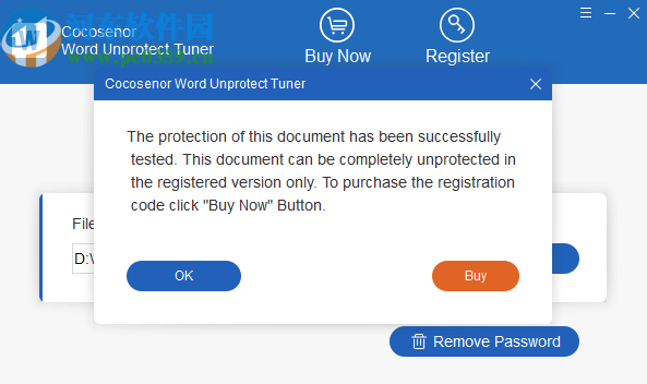 Cocosenor Word Unprotect Tuner移除Word文件密碼的方法