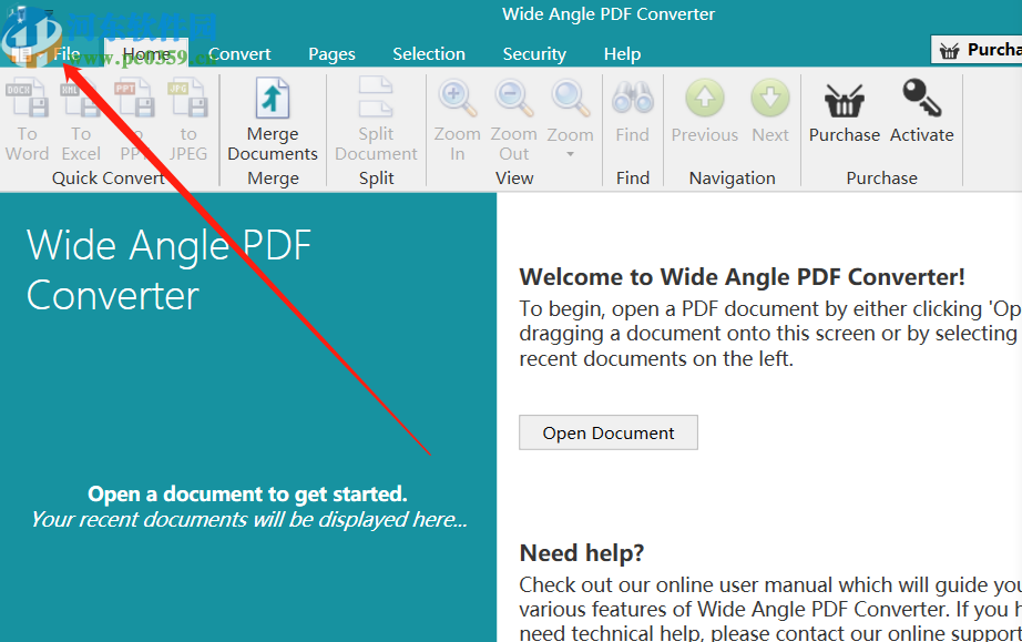 Wide Angle pdf Converter將PDF轉換成PPT的方法