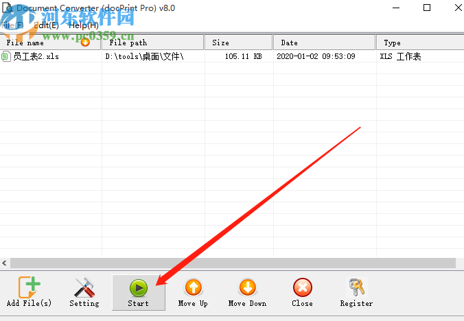 VeryPDF Document Converter將Excel轉(zhuǎn)換成PDF的方法
