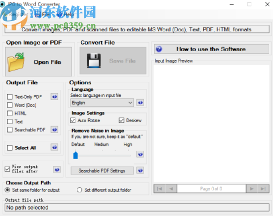 JPG to Word Converter識別圖片文字保存為txt文件的方法