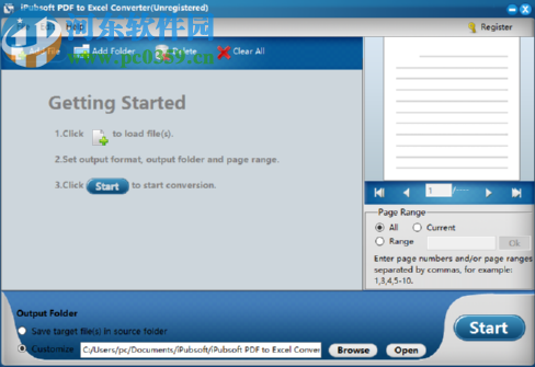 iPubsoft PDF to Excel Converter將PDF轉換成Excel文件的方法