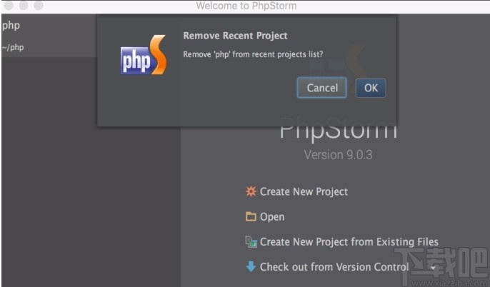 phpstorm刪除項(xiàng)目的操作方法