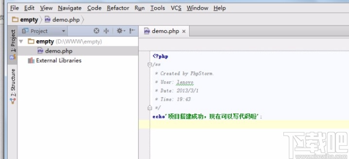 phpstorm創建新項目的操作方法