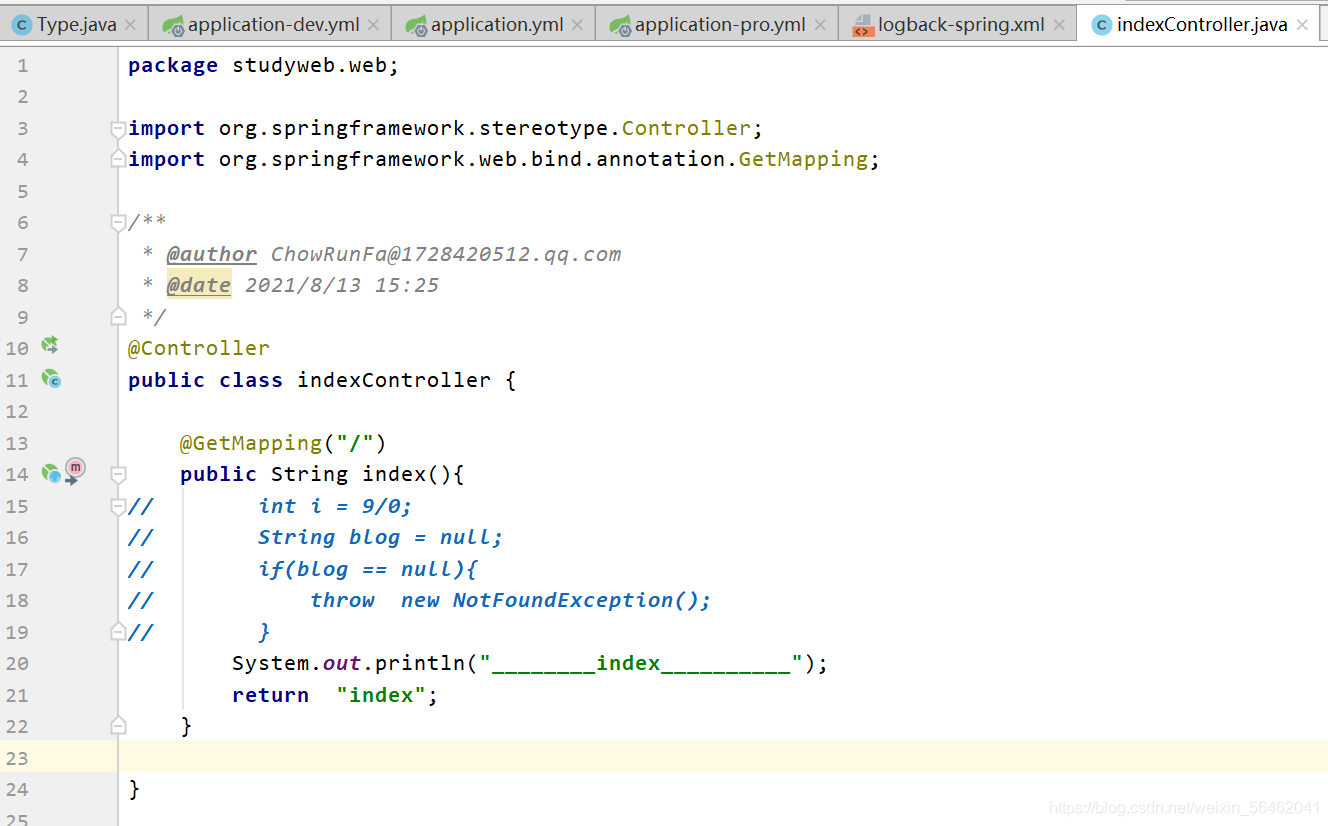 spring boot 日志/頁(yè)面處理、實(shí)體類構(gòu)建、后臺(tái)管理功能的實(shí)現(xiàn)