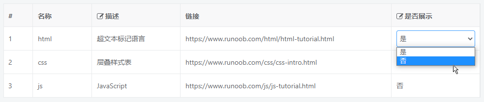vue 中使用 vxe-table 制作可編輯表格的使用過程