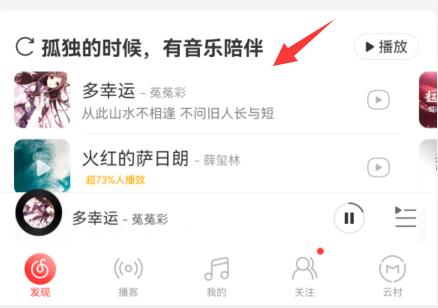 網(wǎng)易云音樂顯示歌詞在手機(jī)屏幕教程