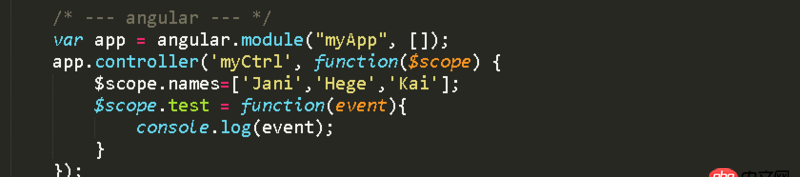 javascript - 請(qǐng)指條明路,angular的$event,在select中卻是undefined?