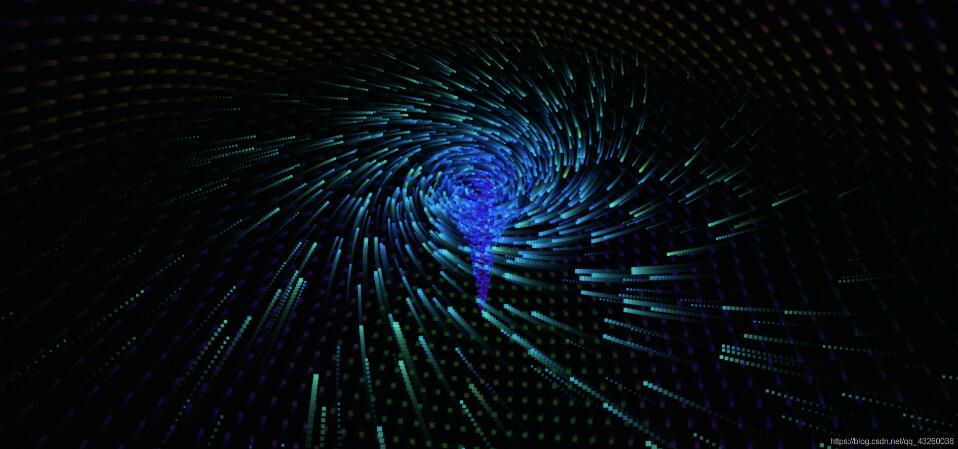 js實現3D粒子酷炫動態旋轉特效