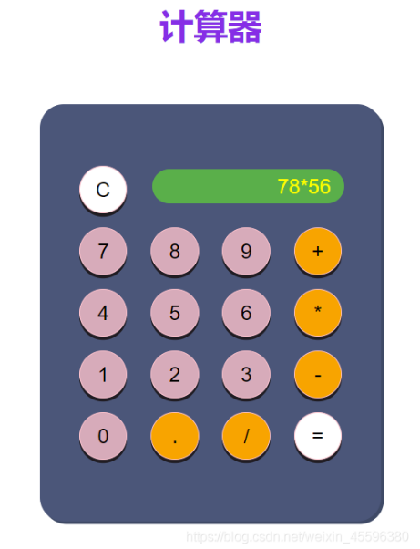 js實現計算器功能