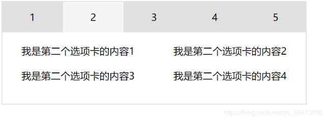 用JS實現選項卡