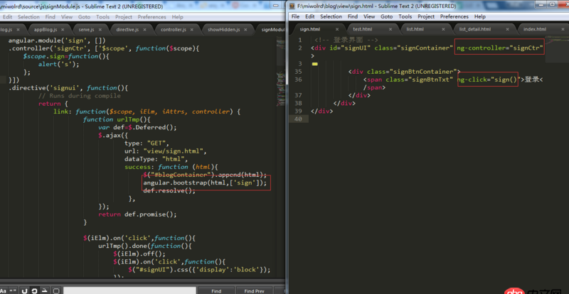 angular.js - angularJS動態加載html如何委托給控制器