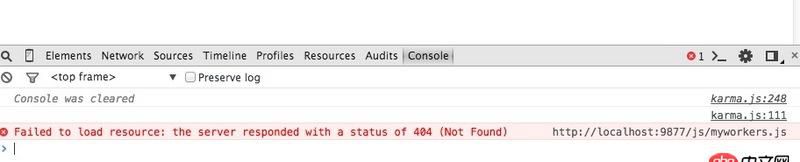 angular.js - angular 指令中包含webworker  在單元測試中一直報找不到worker 文件錯誤 如何解決？
