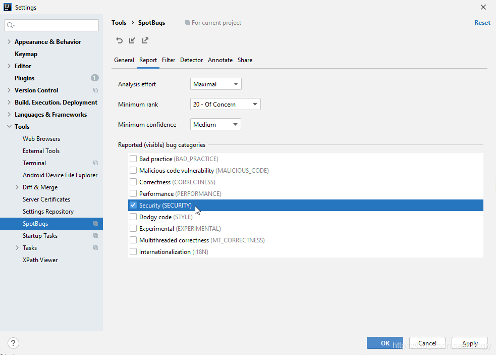 IDEA 使用 SpotBugs 找出你代碼中的bug問題