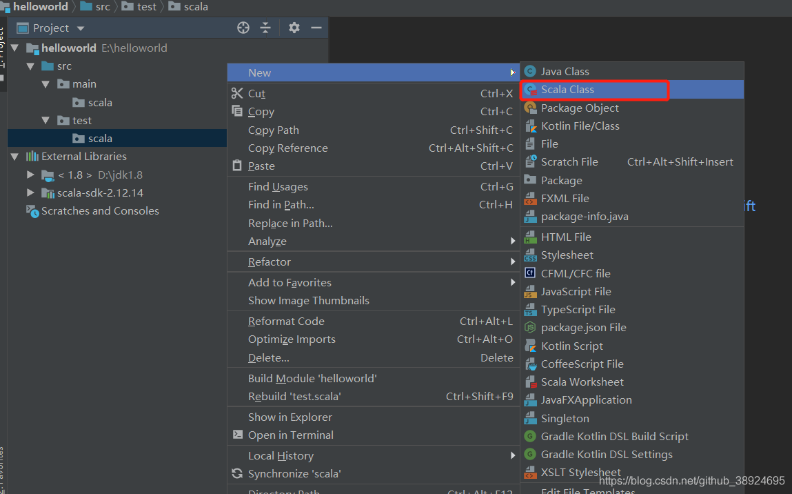 idea中如何創建scala項目