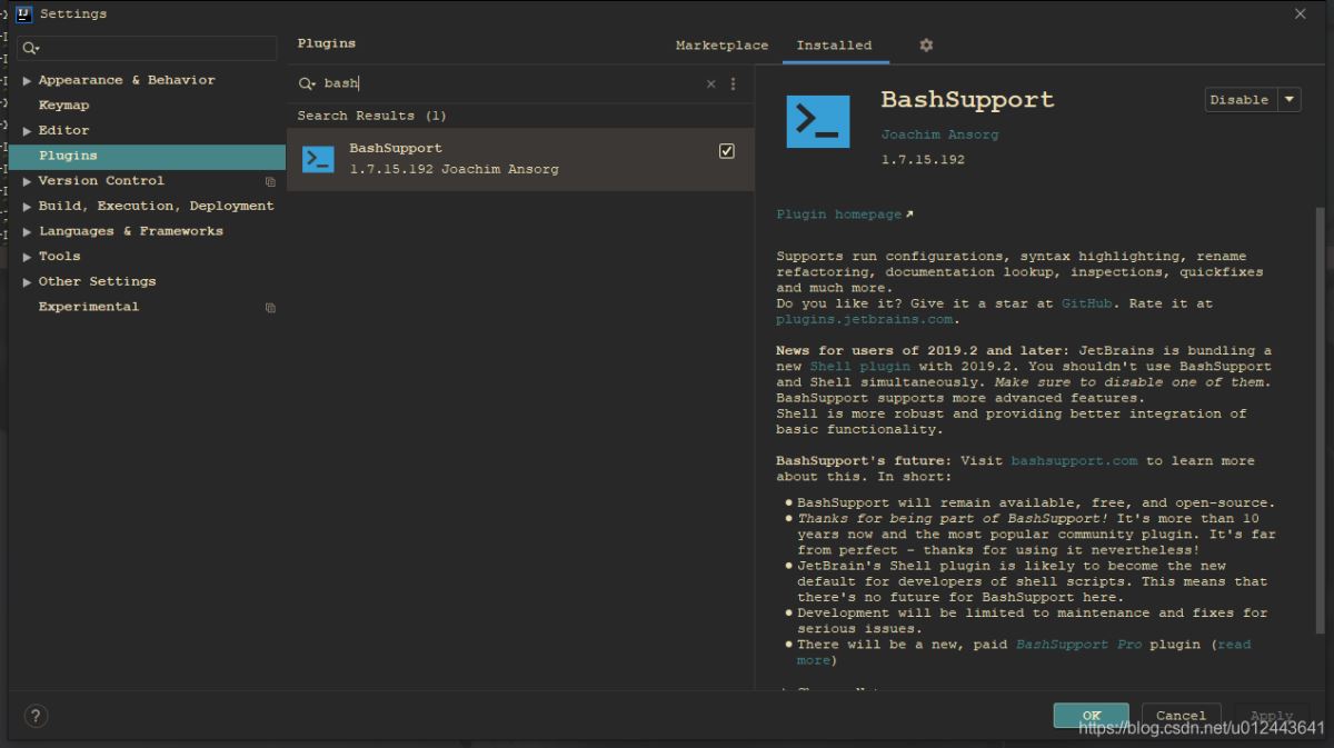 Idea使用Bashsupport插件編輯Shell腳本的方法