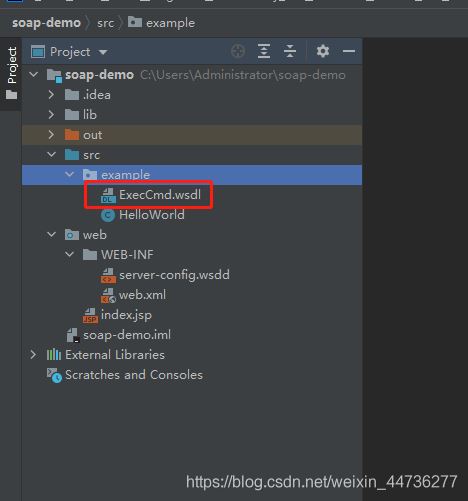 IDEA利用自帶Axis工具和wsdl文件反向生成服務端客戶端代碼圖文詳解