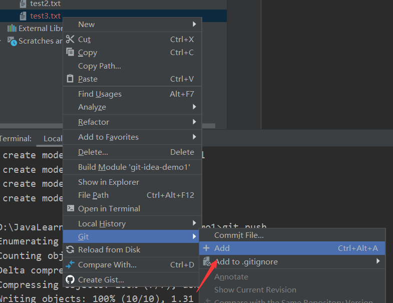 詳解使用IDEA模擬git命令使用的常見場景