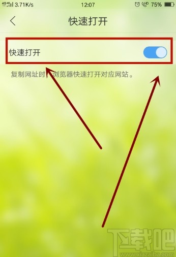 QQ瀏覽器APP設置快速打開的操作方法