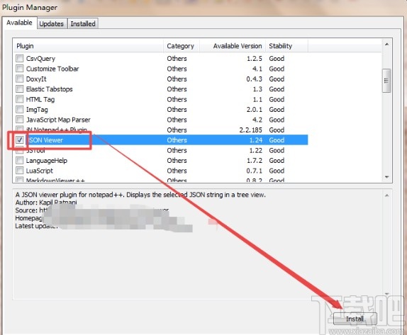 notepad++格式化json代碼的方法