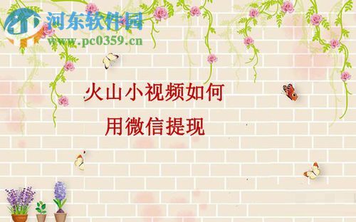 火山小視頻使用微信提現(xiàn)的方法