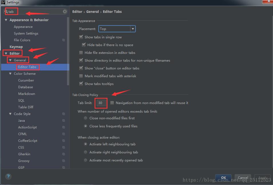 IDEA設置Tab選項卡快速的操作