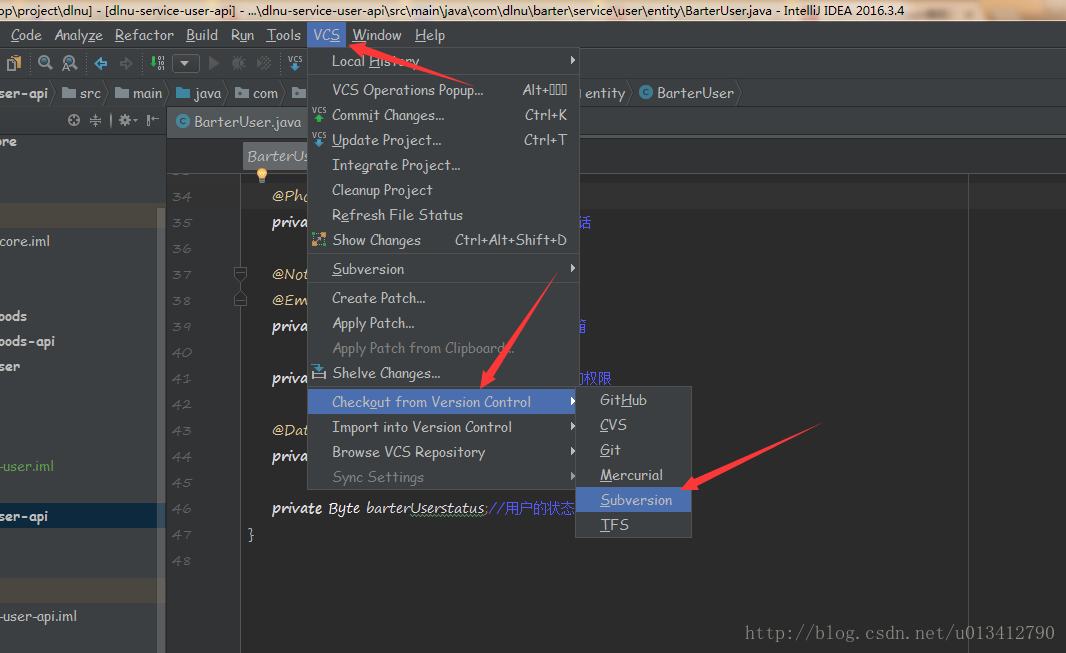 IntelliJ IDEA下的SVN使用(傻瓜式教學)
