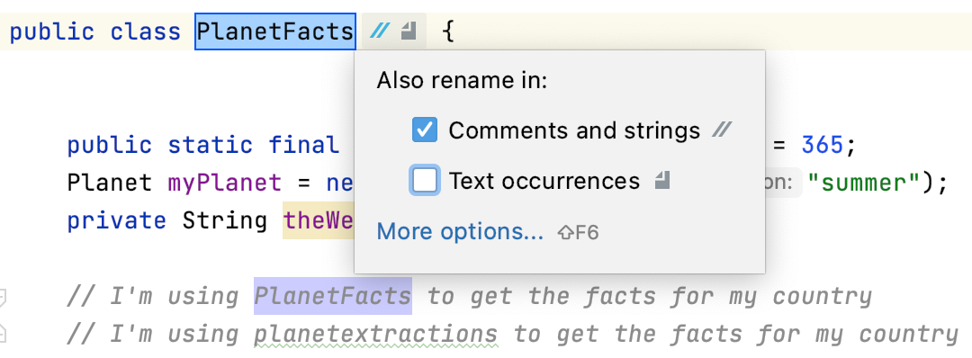IntelliJ IDEA 2020.3通過重命名內(nèi)聯(lián)重構(gòu)代碼