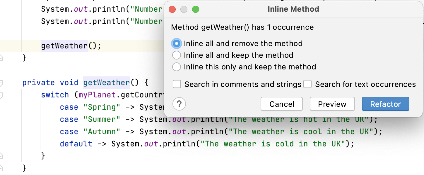 IntelliJ IDEA 2020.3通過重命名內(nèi)聯(lián)重構(gòu)代碼