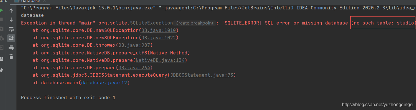 IntellJ Idea 2020版添加sqlite數(shù)據(jù)庫(kù)的方法