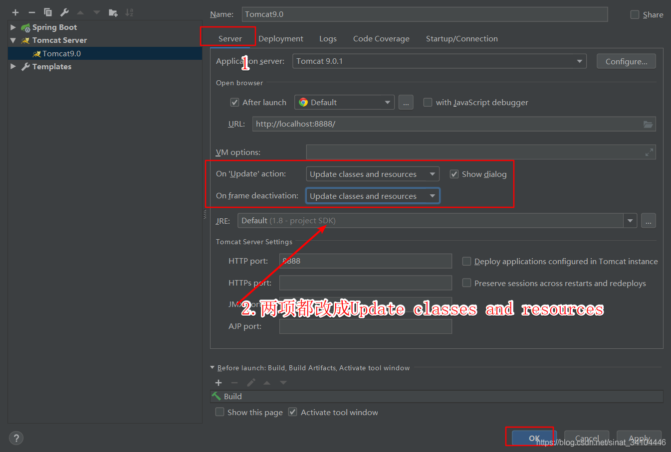 IDEA 配置Tomcat服務器和發布web項目的圖文教程