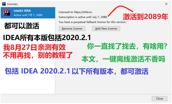據說這個是可以擼到2089年的idea2020.2(推薦)