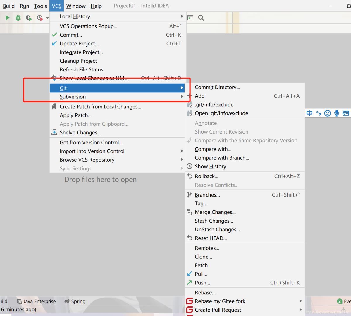 IDEA 2020 設置項目集成git 及svn和git之間的切換問題