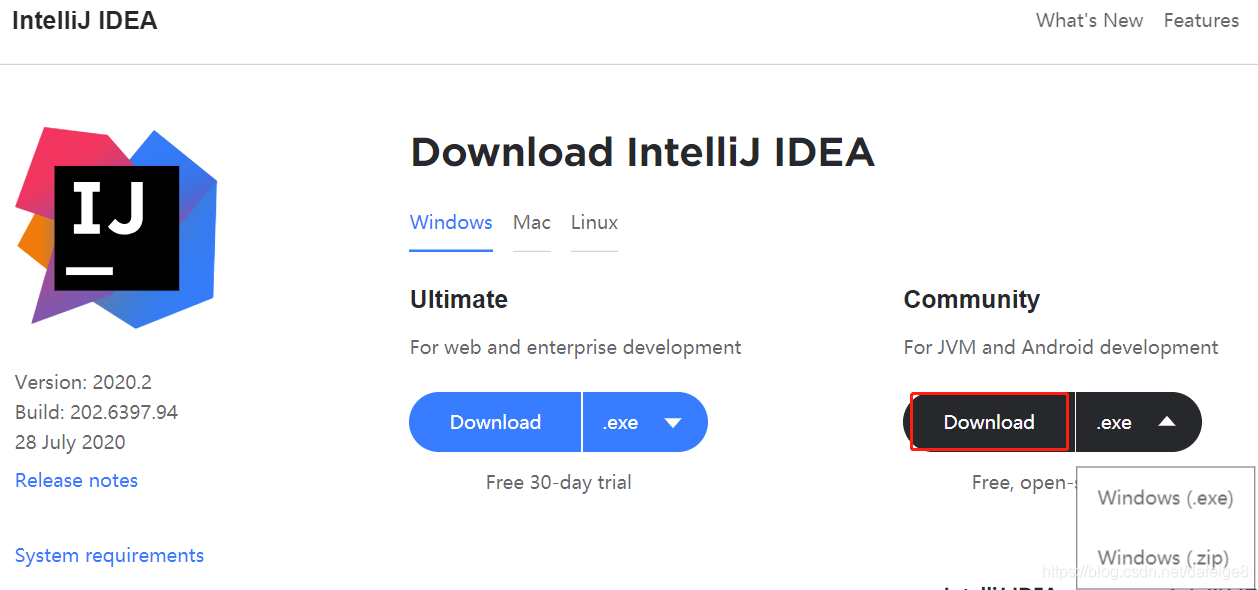 IntelliJ IDEA(2020.2)的下載、安裝步驟詳細教程