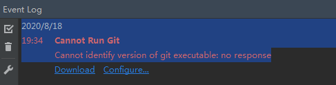 解決idea 拉取代碼出現(xiàn)的 “ Сannot Run Git Cannot identify version of git executable: no response“的問題