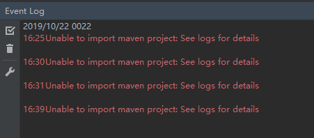 Intellij IDEA 與maven 版本不符 Unable to import maven project See logs for details: No implementation for org.apache.maven.model.path.PathTranslator was bound