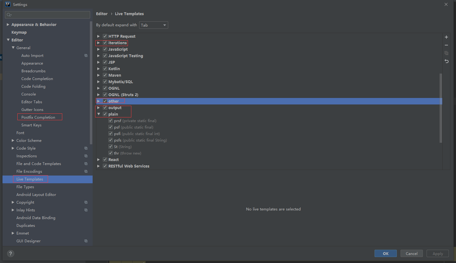 idea 模板編程知識小結(jié)