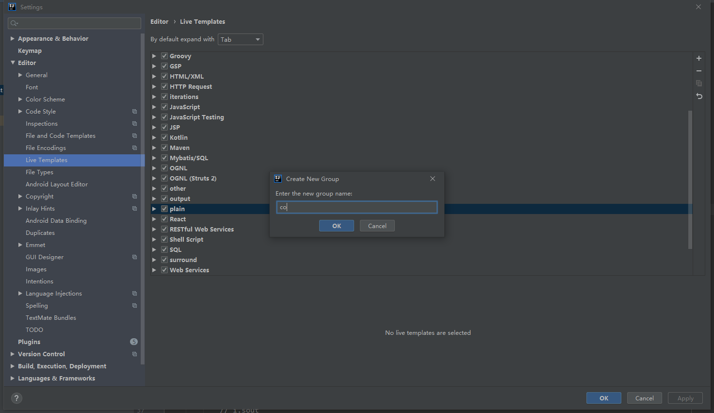 idea 模板編程知識小結(jié)