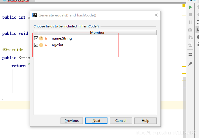 如何在IDEA中對 hashCode()和 equals() 利用快捷鍵快速進行方法重寫
