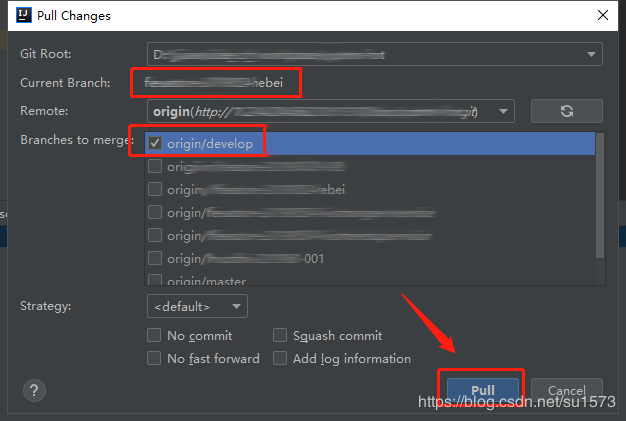 idea+git合并分支解決沖突及詳解步驟