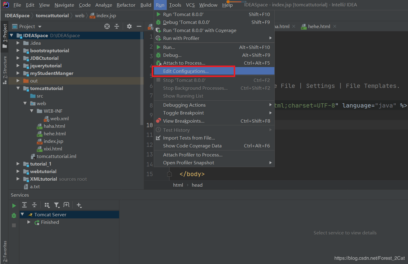 在IDEA中配置tomcat并創(chuàng)建tomcat項(xiàng)目的圖文教程