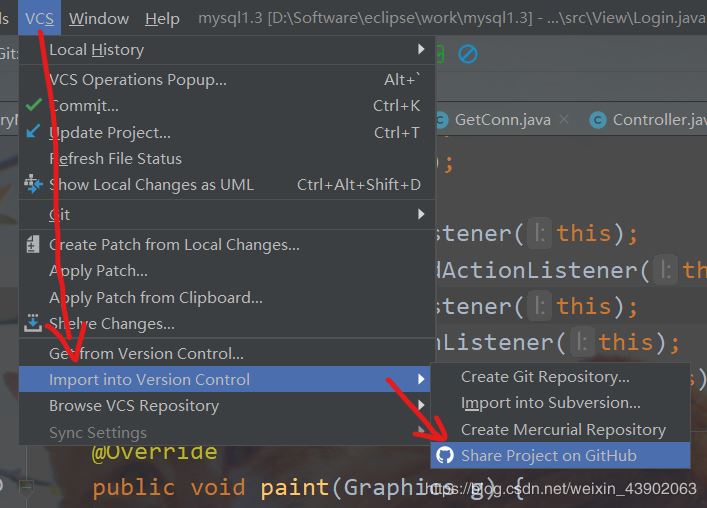 如何把idea中的項(xiàng)目導(dǎo)入github倉庫中(圖文詳解)