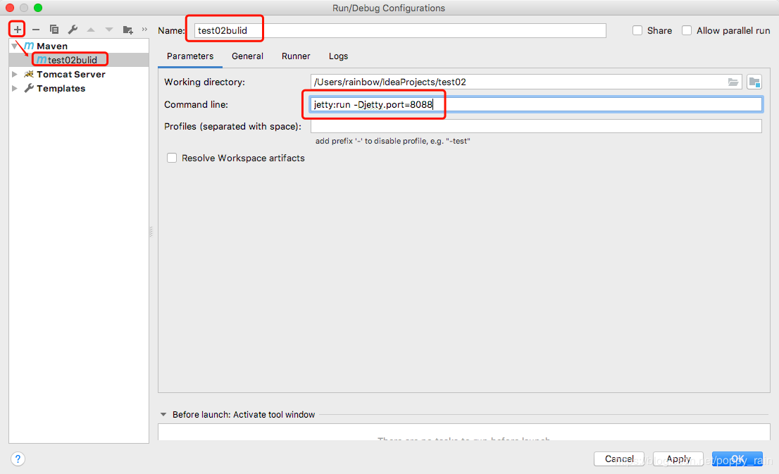 IDEA的run maven方式啟動步驟詳解