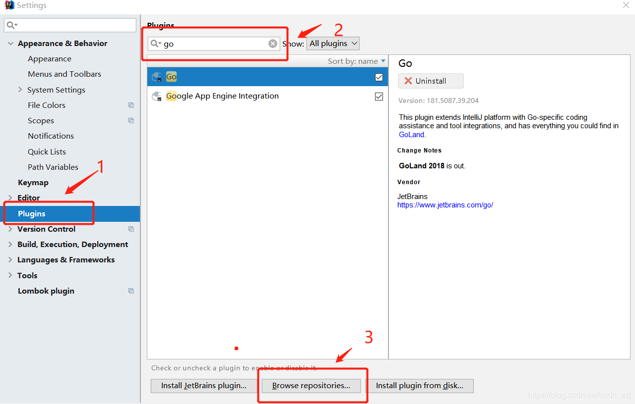 wind10 idea中 go 開發環境搭建教程圖解