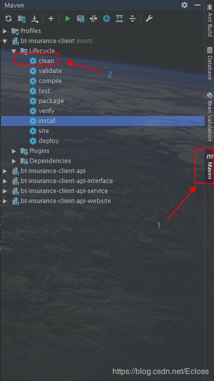 IDEA 重新導入依賴maven 命令 reimport的方法